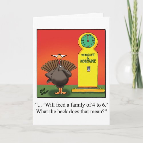 Funny Thanksgiving Greeting Card Spectickles