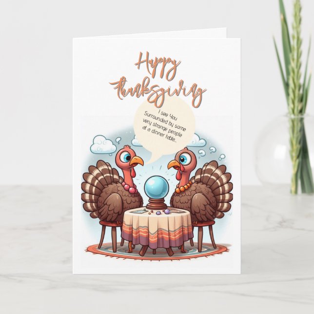 Funny Thanksgiving Holiday Card (Front)