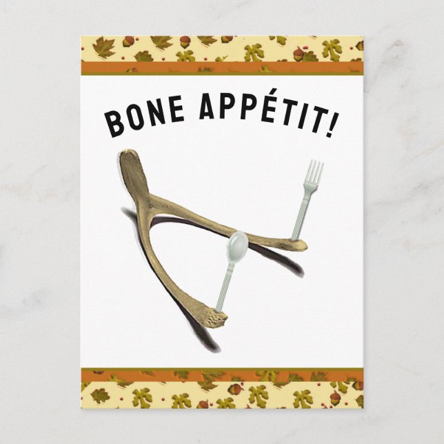 Funny Thanksgiving Holiday Postcard (Front)