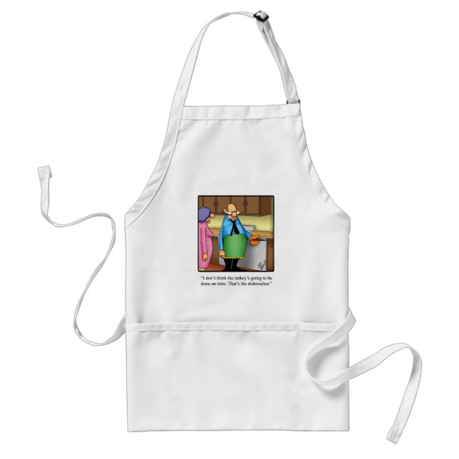 Funny Thanksgiving Humor Apron For Him (Front)