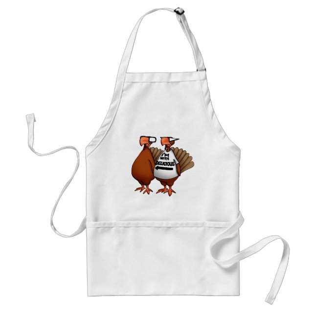 Funny Thanksgiving Humor Apron Gift (Front)