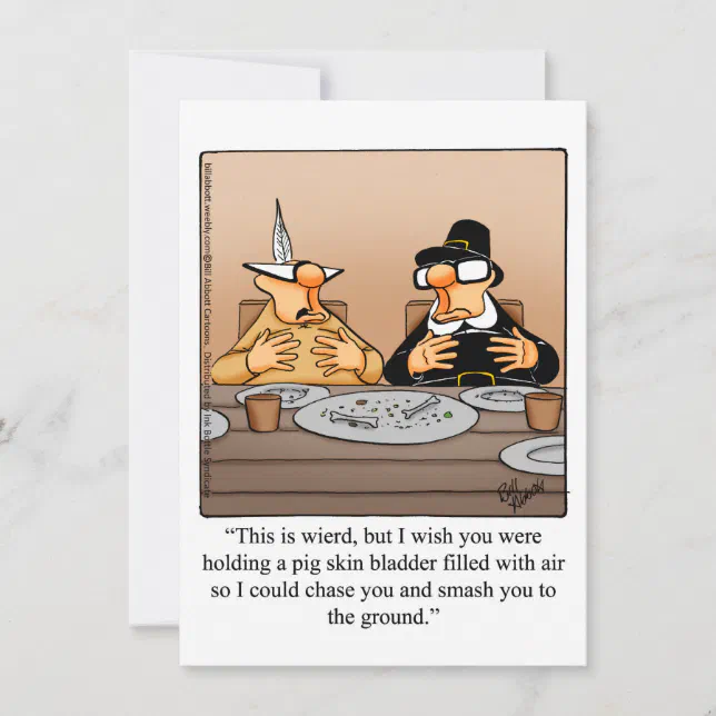 Funny Thanksgiving Humor Dinner Invitations | Zazzle