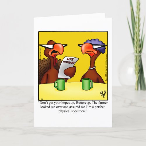 Funny Thanksgiving Humor Greeting Card