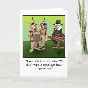 Funny Thanksgiving Humor Greeting Card