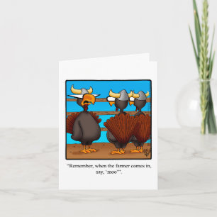 Funny Thanksgiving Humor Greeting Card