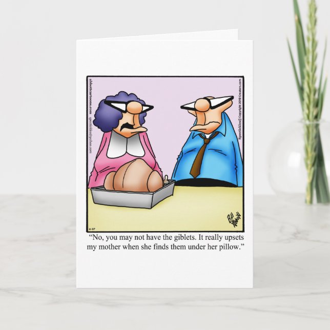 Funny Thanksgiving Humor Greeting Card (Front)