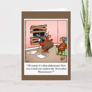 Funny Thanksgiving Humor Greeting Card