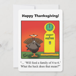 Funny Thanksgiving Humor Greeting Card