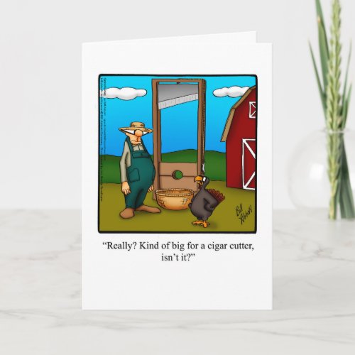 Funny Thanksgiving Humor Greeting Card