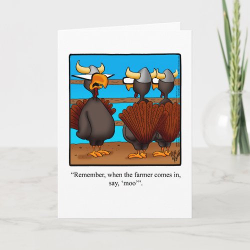 Funny Thanksgiving Humor Greeting Card