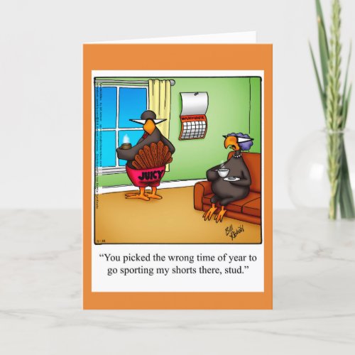 Funny Thanksgiving Humor Greeting Card