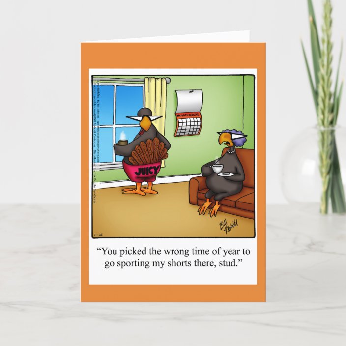 Funny Thanksgiving Humor Greeting Card | Zazzle.com
