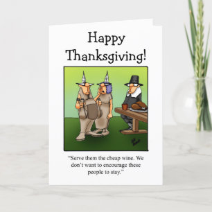 Funny Thanksgiving Humor Greeting Card