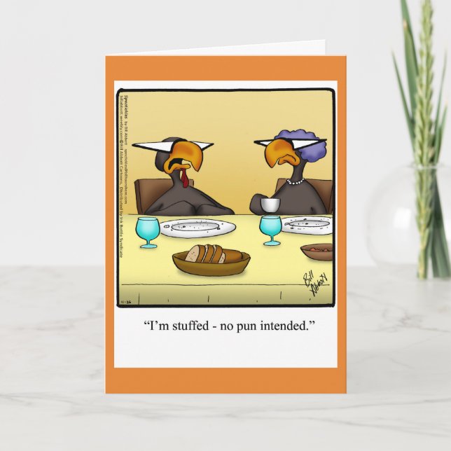 Funny Thanksgiving Humor Greeting Card Spectickles (Front)