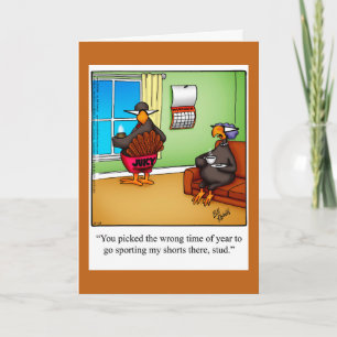 Funny Thanksgiving Humor Greeting Card Spectickles