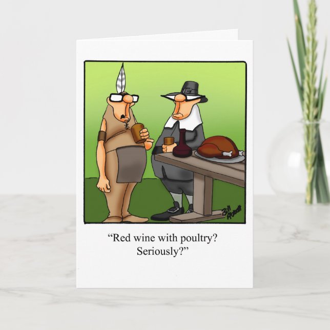Funny Thanksgiving Humor Greeting Card Spectickles (Front)