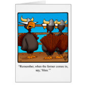 Funny Thanksgiving Humor Greeting Card Spectickles (Front)