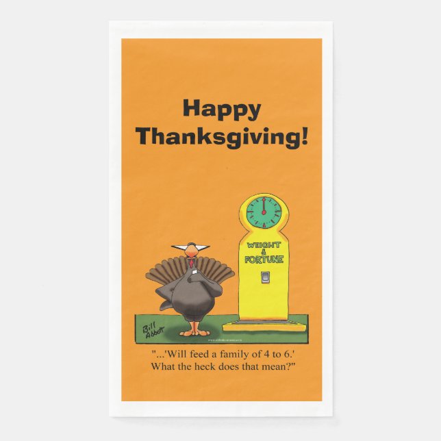 Funny Thanksgiving Humor Guest Towels (Front)