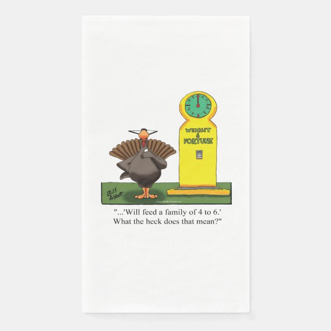 Funny Thanksgiving Humor Guest Towels (Front)