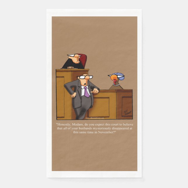 Funny Thanksgiving Humor Guest Towels (Front)