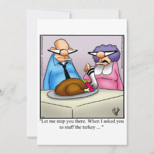 Funny Thanksgiving Humor Holiday Card
