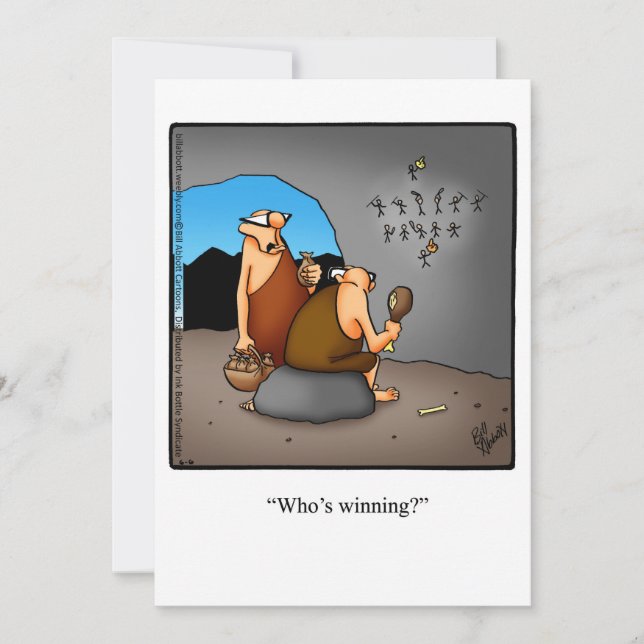 Funny Thanksgiving Humor Holiday Card (Front)