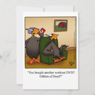 Funny Thanksgiving Humor Holiday Card