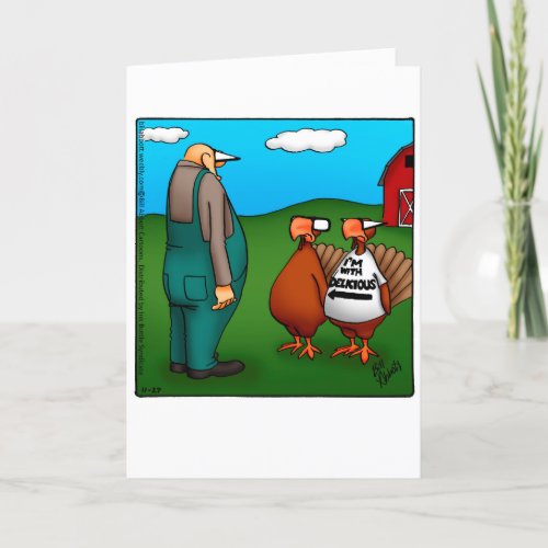 Funny Thanksgiving Humor Holiday Greeting Card