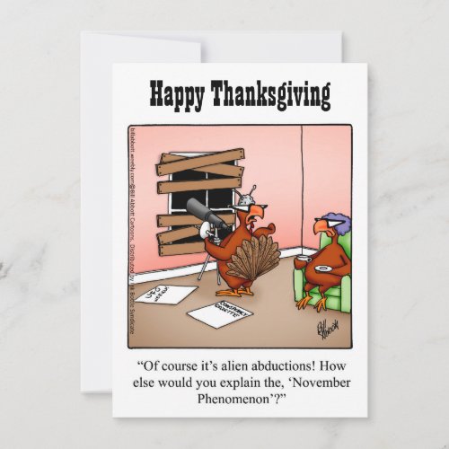 Funny Thanksgiving  Humor Invitations