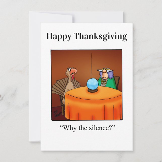 Funny Thanksgiving  Humor Invitations (Front)