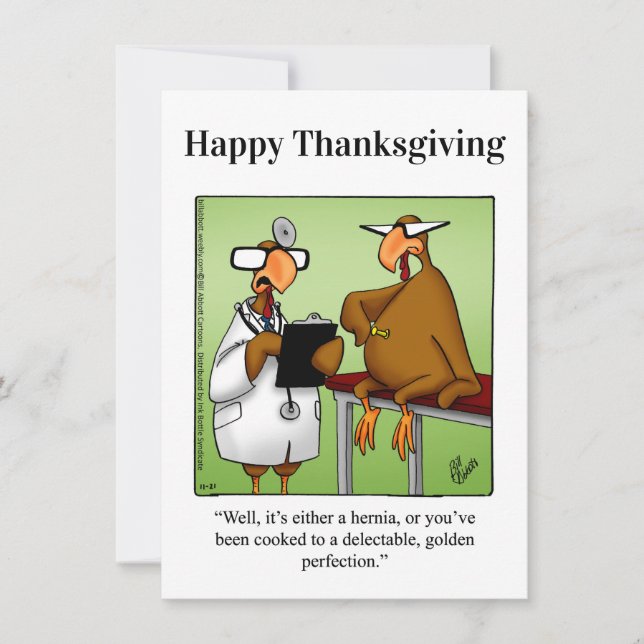 Funny Thanksgiving  Humor Invitations (Front)
