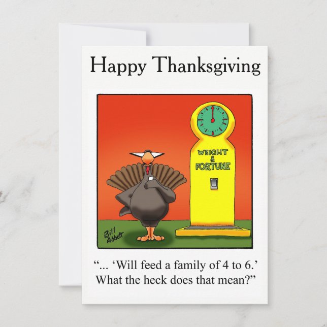 Funny Thanksgiving Humor  Invitations (Front)
