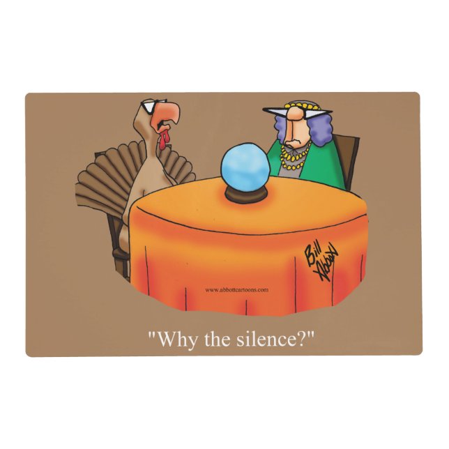 Funny Thanksgiving Humor  Placemat (Front)
