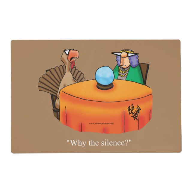 Funny Thanksgiving Humor  Placemat (Front)