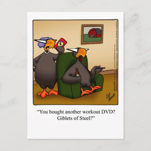 Funny Thanksgiving Humor Postcard