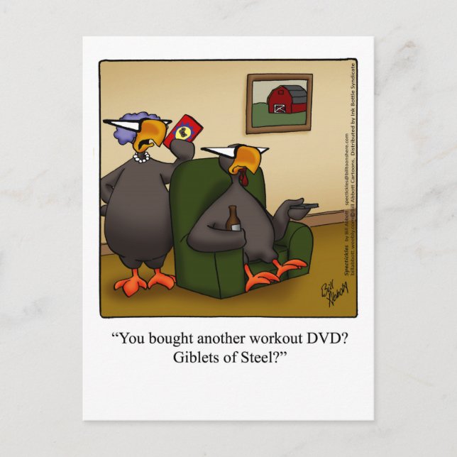 Funny Thanksgiving Humor Postcard (Front)