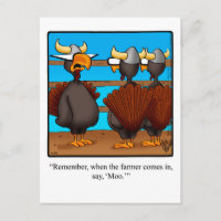 Funny Thanksgiving Humor Postcard