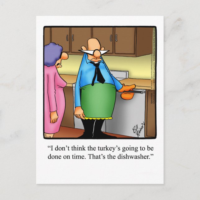 Funny Thanksgiving Humor Postcard (Front)