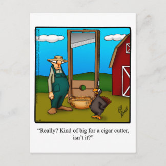 Funny Thanksgiving Humor Postcard