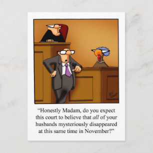 Funny Thanksgiving Humor Postcards