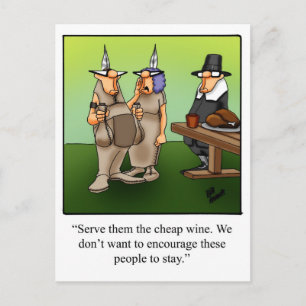 Funny Thanksgiving Humor Postcards