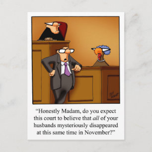 Funny Thanksgiving Humor Postcards
