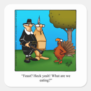Funny Thanksgiving Humor Stickers