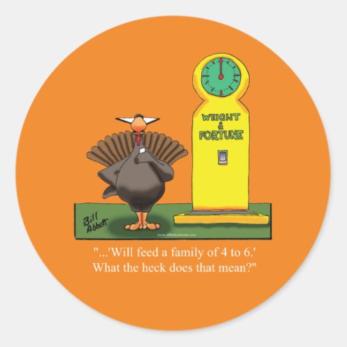 Funny Thanksgiving Humor Stickers