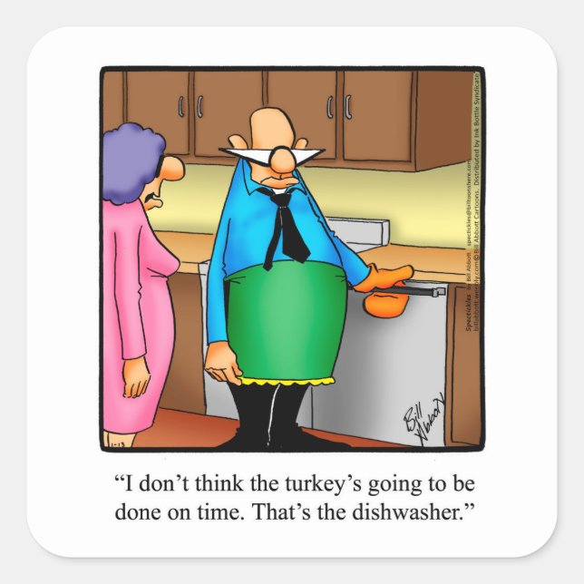 Funny Thanksgiving Humor Stickers (Front)