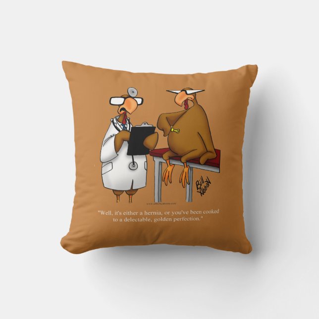Funny Thanksgiving Humor Throw Pillow Gift (Front)