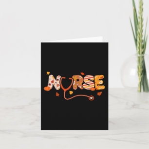 Funny Thanksgiving Nurse Turkey Day Fall Love RN E Card