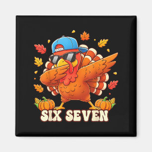 Funny Thanksgiving Outfit Kids Toddler Boys Dab Tu Magnet