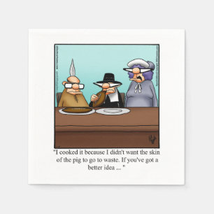 Funny Thanksgiving Party Napkins
