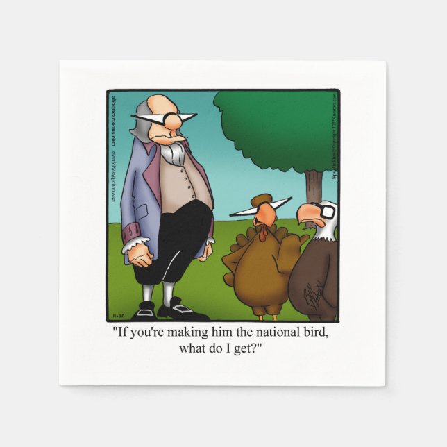 Funny Thanksgiving Party Napkins (Front)